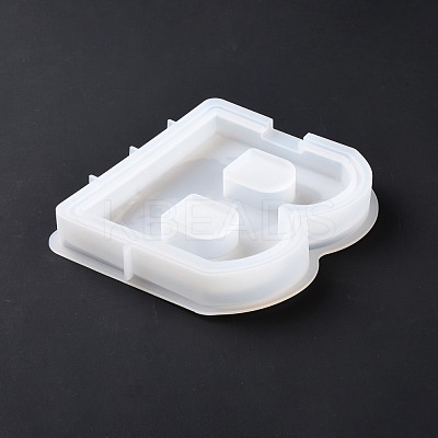 Letter-shaped Food Grade Money Box Silicone Molds DIY-D072-01GP-02-1