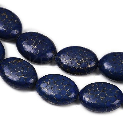 Synthetic Howlite Imitation Lapis Lazuli Beads Strands G-S393-11A-18x25-1