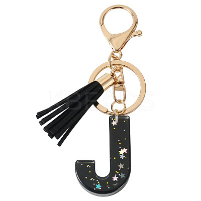 1Pc Resin Letter Keychains KEYC-TADJ0001-09J-1