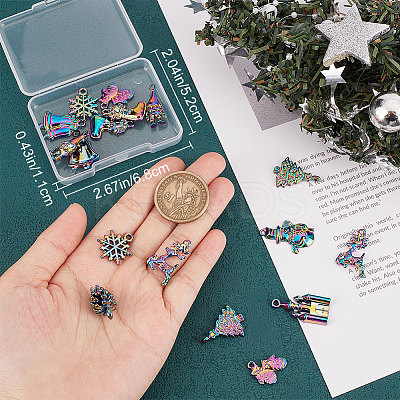 20Pcs 10 Style Alloy Pendants FIND-CN0001-41-1