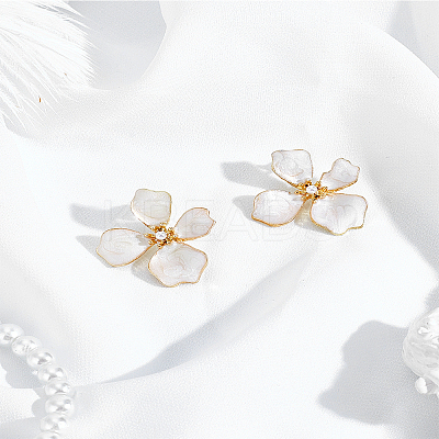 1 Pair Alloy Stud Earrings EJEW-LP0007-104-1