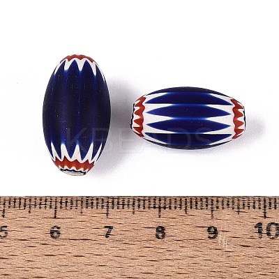 Handmade Millefiori Glass Barrel Beads LS-LA-N002-09E-1