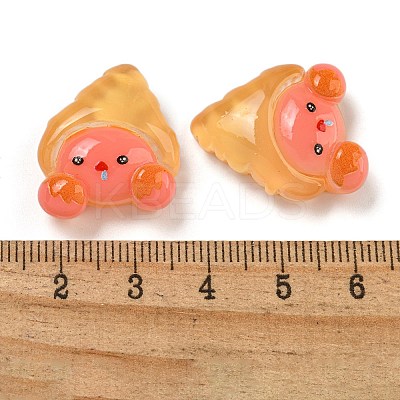 Ice Ocean Theme Opaque Resin Cabochons CRES-D040-02F-1