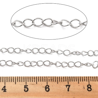 Brass Curb Chains KK-P304-02A-P-1