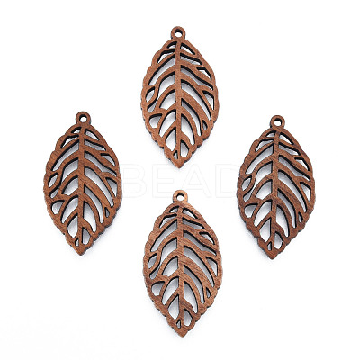 Natural Walnut Wood Pendants WOOD-N011-020-1
