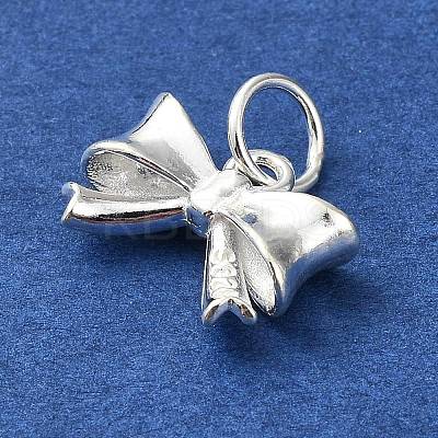 925 Sterling Silver Bowknot Charms STER-M119-05A-S-1