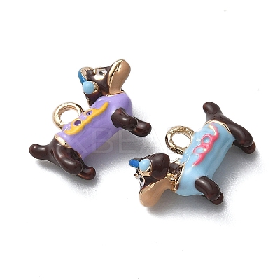 Alloy Enamel Pendants ENAM-F156-07G-01-1