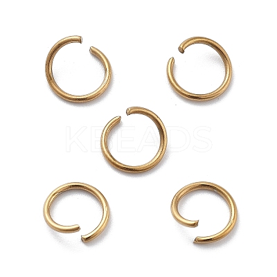 Ion Plating(IP) 304 Stainless Steel Open Jump Rings STAS-M081-01G-01-1