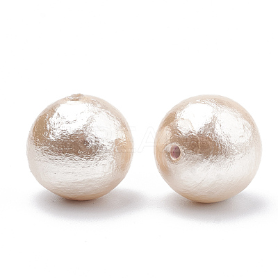 Compressed Cotton Pearl Beads WOVE-S114-16mm-10-1