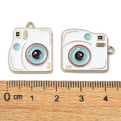 Rack Plating Alloy Enamel Pendants PALLOY-F308-10G-01-1