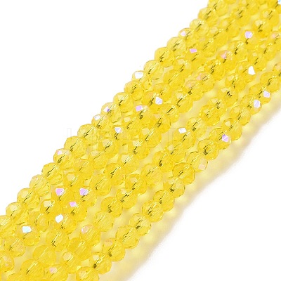 Electroplate Glass Beads Strands EGLA-A034-T4mm-L02-1