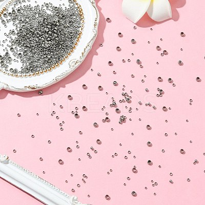 1256Pcs Stainless Steel Crimp Beads STAS-CJ0002-89-1