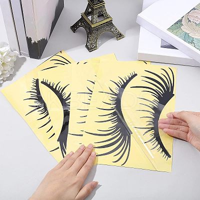 Waterproof PET Eyelashes Decoration Sticker DIY-WH0273-33-1