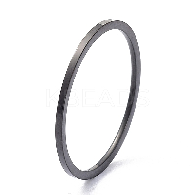 1mm Polished Plain Dome Finger Ring for Girl Women LS-RJEW-C012-02E-EB-1
