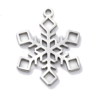 Christmas Theme Anti-Tarnish 304 Stainless Steel Pendants STAS-R003-04P-04-1