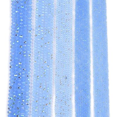Electroplate Glass Beads Strands EGLA-A044-J6mm-L03-1