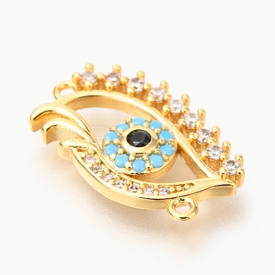 Brass Micro Pave Colorful Cubic Zirconia Pendants ZIRC-O036-51G-1