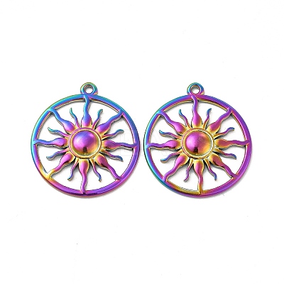 Ion Plating(IP) 304 Stainless Steel Pendants STAS-B032-29MC-1