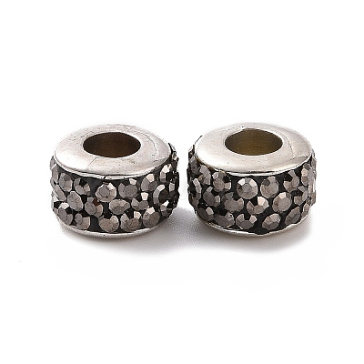 Platinum Color Core CCB Plastic European Bead FIND-H044-01C-P-1