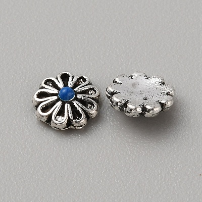Tibetan Style Alloy Cabochons MRMJ-WH0075-97B-1