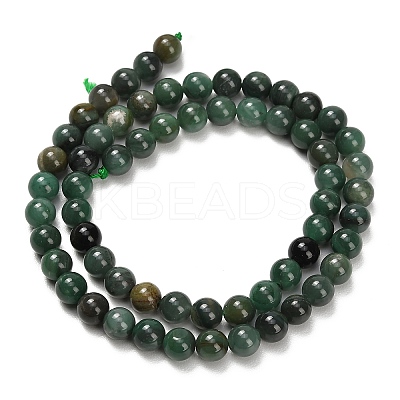 Natural African Jade Beads Strands G-F820-K02-6mm-1