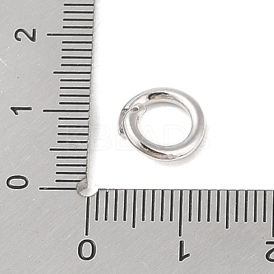 Brass Locking Jump Rings KK-S369-01P-03-1