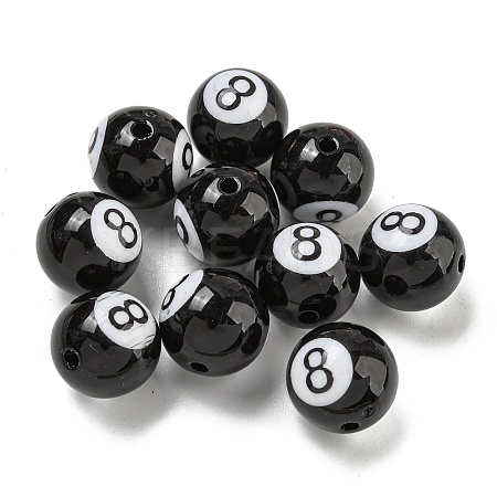Opaque Acrylic Beads X-SACR-G039-01A-1