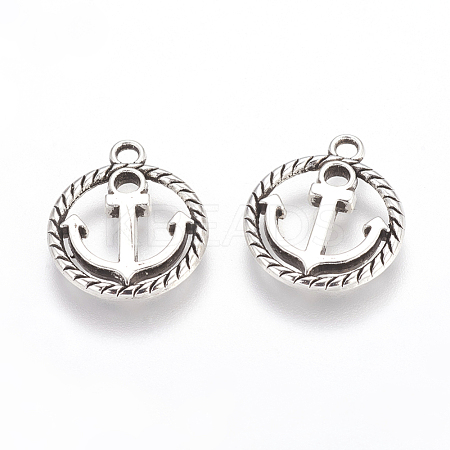 Tibetan Style Alloy Pendants TIBEP-3768-AS-LF-1