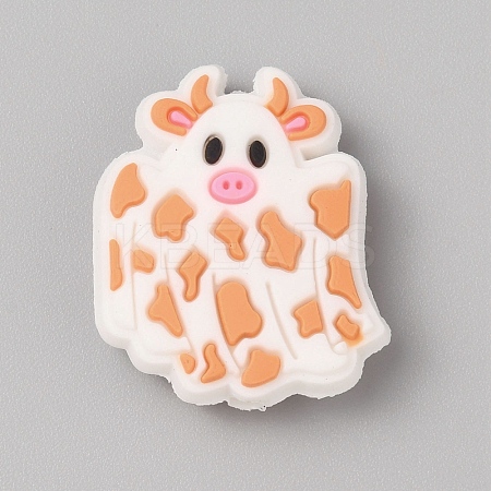 Halloween Themed PVC Plastic Beads SIL-SZC0005-14M-1
