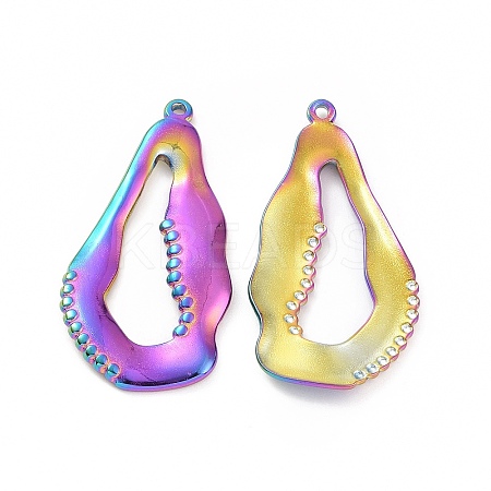 Ion Plating(IP) 304 Stainless Steel Pendants STAS-C003-09MC-1