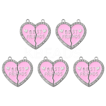 Alloy Enamel Split Pendant ENAM-YW0003-81F-1