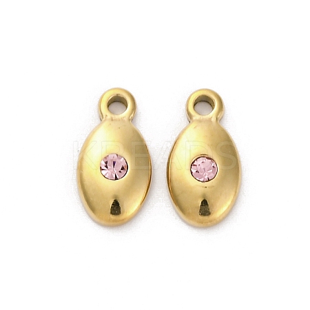 Real 14K Gold Plated 304 Stainless Steel Charms STAS-R005-09G-04-1