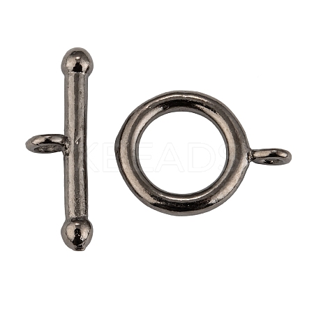 Brass Ring Toggle Clasps  LS-KK-L116-30B-1