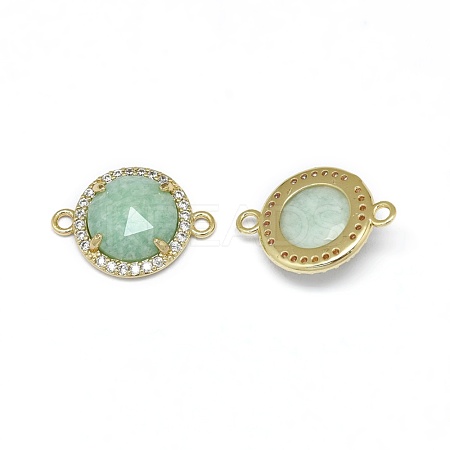 Natural Amazonite Links connectors G-E526-34E-1