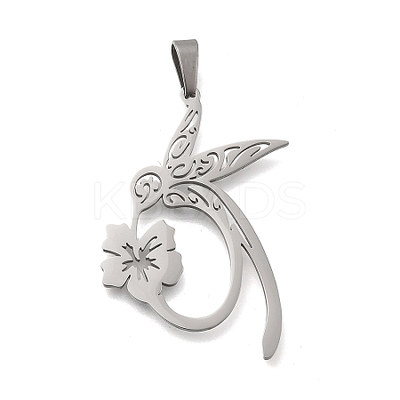 304 Stainless Steel Pendants STAS-U030-11P-1