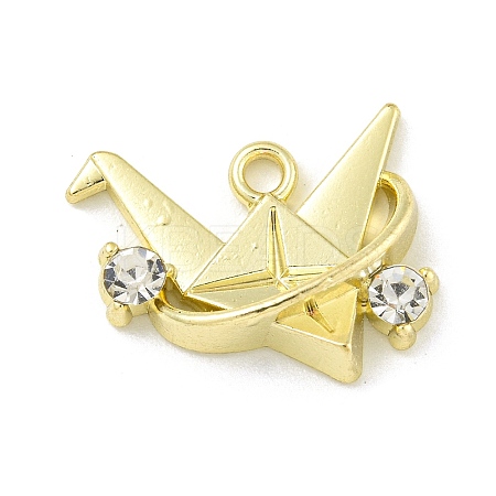 Alloy Rhinestone Pendants ENAM-I060-06G-1
