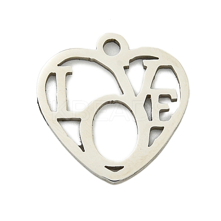 Non-Tarnish 201 Stainless Steel Charms STAS-M015-29P-1