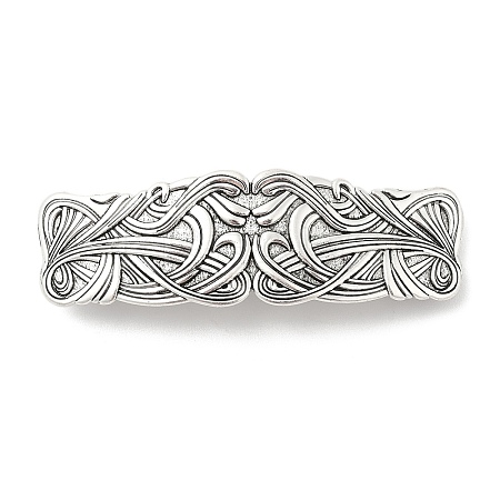 Vintage Viking Knot Alloy Hair Barrettes AJEW-K048-01AS-1