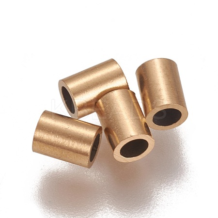 Ion Plating(IP) 304 Stainless Steel Tube Beads STAS-L216-23C-G-1