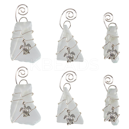 Glass Big Pendants PALLOY-PH01617-1