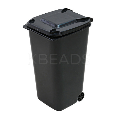 Mini Trash Can Shape Plastic Multi-function Pen & Pencil Holders OFST-PW0004-12A-1