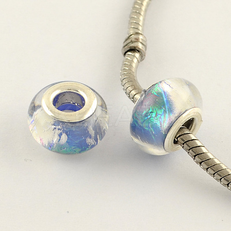 Drawbench Resin European Large Hole Beads DACR-S011-04-1