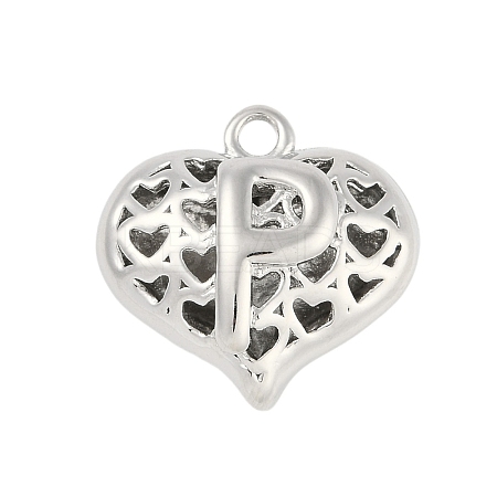Hollow Brass Pendants for Valentine's Day KK-M289-03P-P-1