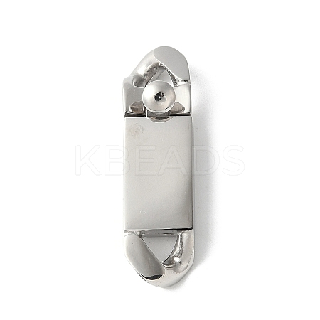 316 Surgical Stainless Steel Box Clasps STAS-H234-04P-01-1