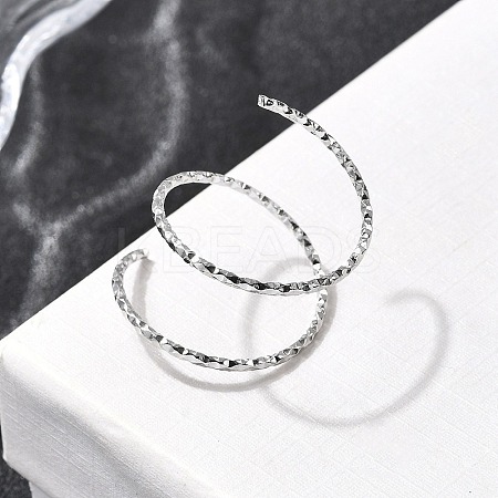 Adjustable 304 Stainless Steel Cuff Rings LS-RJEW-D335-02P-1