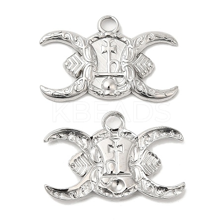 Non-Tarnish 304 Stainless Steel Pendants STAS-Z041-26P-1