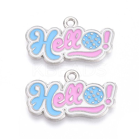 Alloy Enamel Sports Pendants ENAM-T022-65P-1