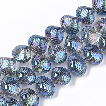 Electroplate Glass Beads Strands X-EGLA-S189-002B-01-1