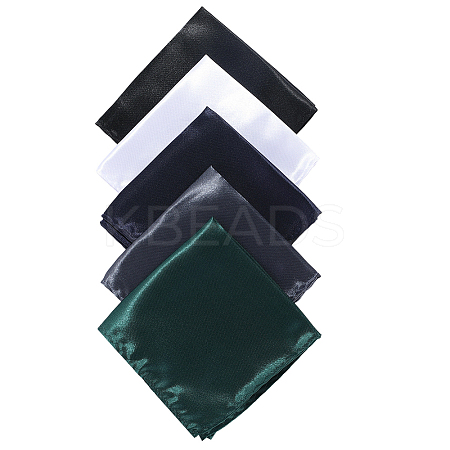 5Pcs 5 Colors Polyester Pocket Towel Accessories AJEW-CN0004-38-1