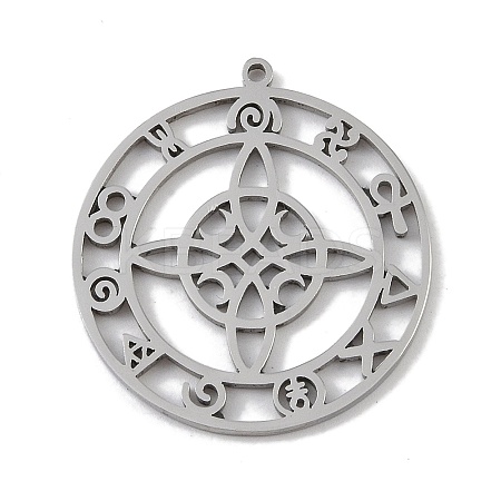 Non-Tarnish 304 Stainless Steel Pendants STAS-B062-16P-1